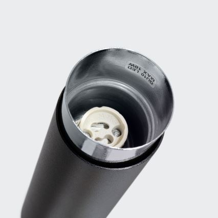 Spot svetiljka NERO 1xGU10/10W/230V 22,5 cm crna/sjajni hrom