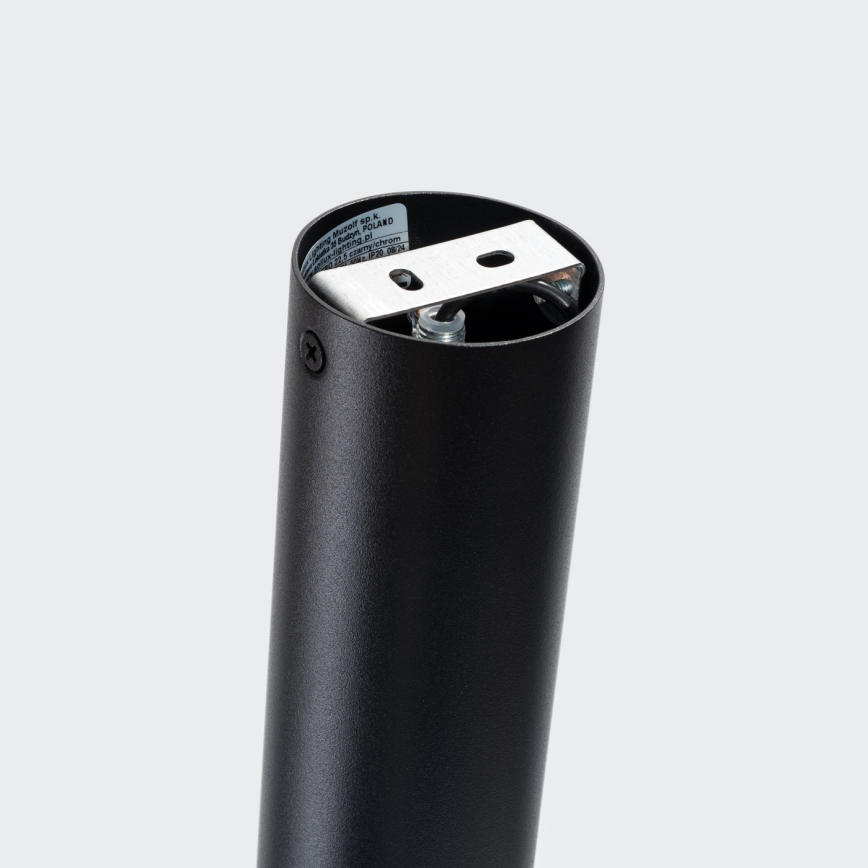 Spot svetiljka NERO 1xGU10/10W/230V 22,5 cm crna/sjajni hrom