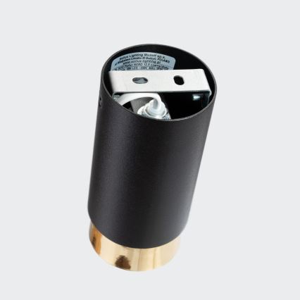 Spot svetiljka NERO 1xGU10/10W/230V 12,5 cm crna/zlatna