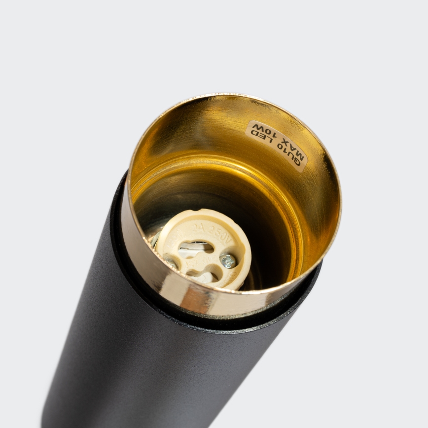 Spot svetlo NERO 1xGU10/10W/230V 22,5 cm crno/zlatno