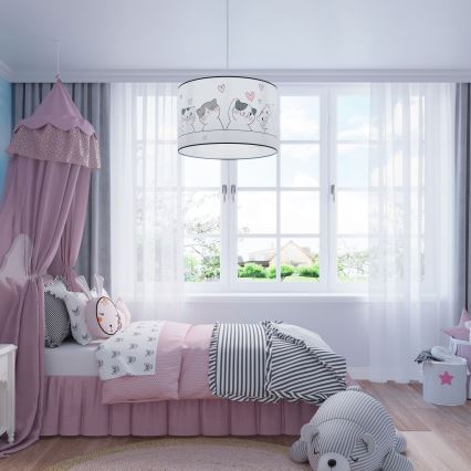 Dečiji luster na sajli CAT 1xE27/15W/230V prečnik 30 cm mačka
