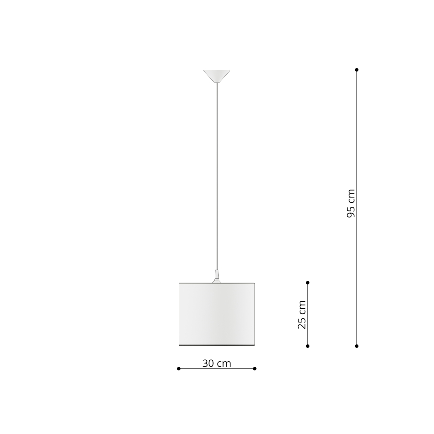 Dečiji luster na sajli CAT 1xE27/15W/230V prečnik 30 cm mačka