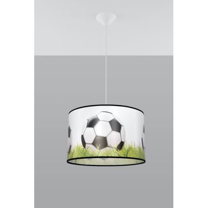 Dečiji luster na kablu FOOTBALL 1xE27/15W/230V Ø 40 cm fudbal