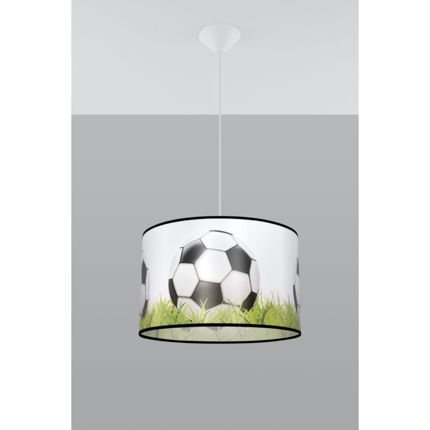 Dečiji luster na kablu FOOTBALL 1xE27/15W/230V Ø 40 cm fudbal