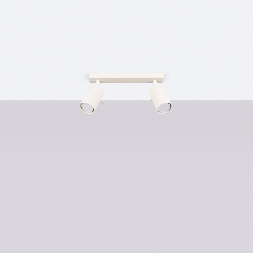 Spot svetlo RING 2xGU10/10W/230V krem