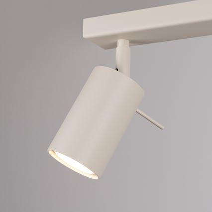 Spot svetlo RING 2xGU10/10W/230V krem