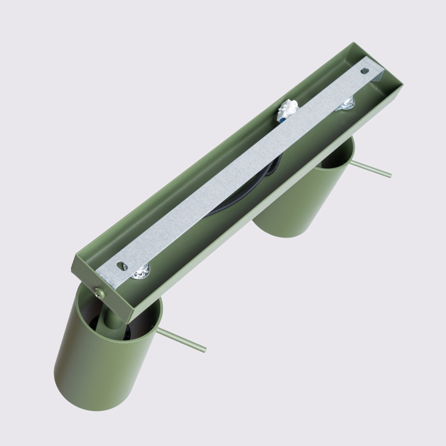 Spot svetlo RING 2xGU10/10W/230V zeleno