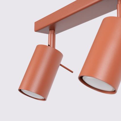 Stropno spot svetlo RING 2xGU10/10W/230V crveno