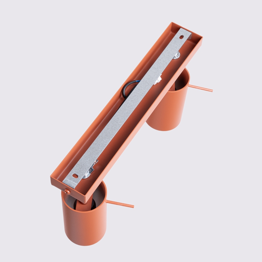 Stropno spot svetlo RING 2xGU10/10W/230V crveno