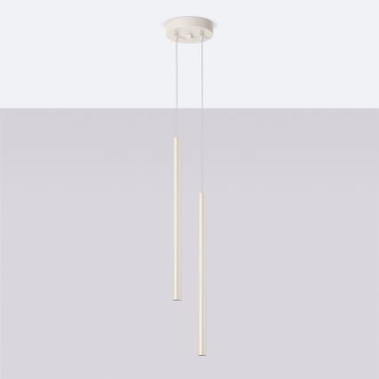 Luster na sajli PASTELO 2xG9/8W/230V krem