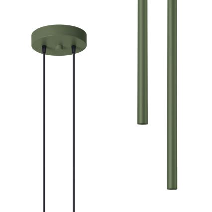 Luster na sajli PASTELO 2xG9/8W/230V zeleni