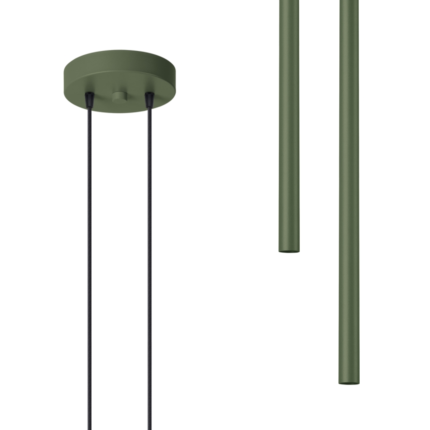 Luster na sajli PASTELO 2xG9/8W/230V zeleni