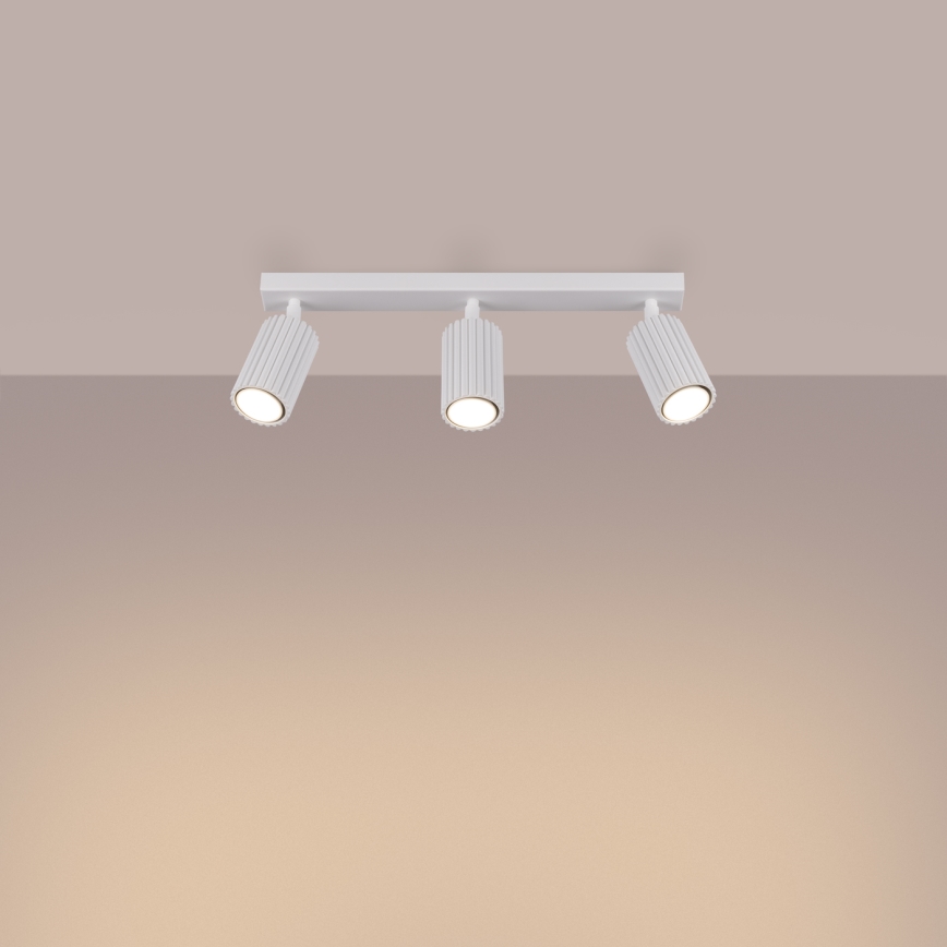 Spot svetlo KARBON 3xGU10/10W/230V bela