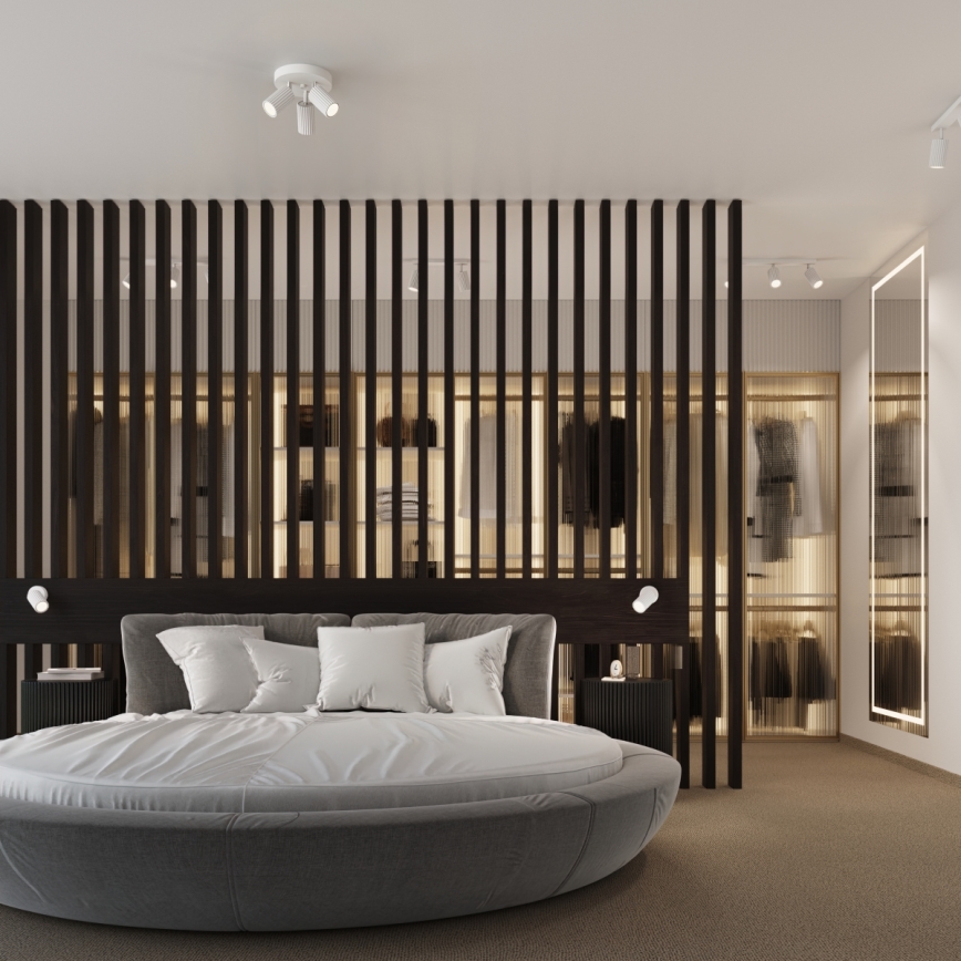 Spot svetlo KARBON 3xGU10/10W/230V bela