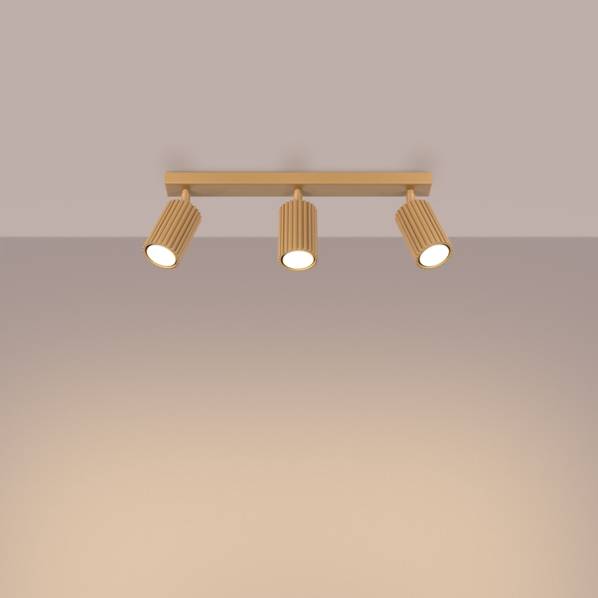 Spot svetiljka KARBON 3xGU10/10W/230V zlatna