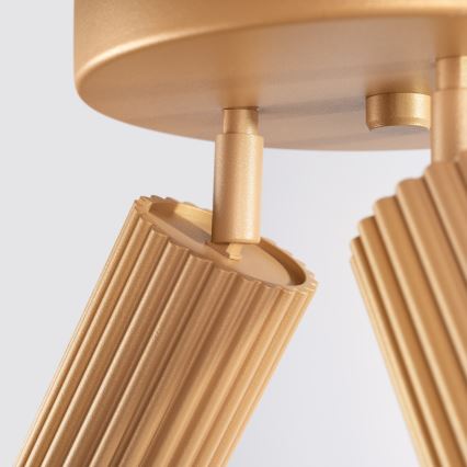 Stropna spot lampa KARBON 3xGU10/10W/230V zlatna