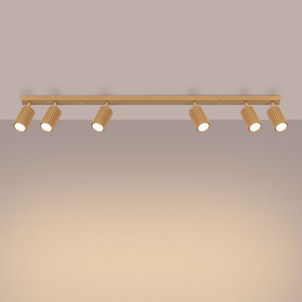 Plafonsko spot svetlo KARBON 6xGU10/10W/230V zlatna