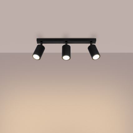 Spot svetiljka KARBON 3xGU10/10W/230V crna