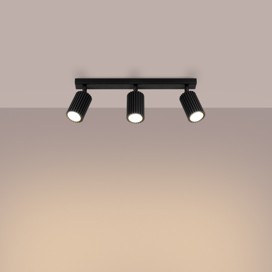 Spot svetiljka KARBON 3xGU10/10W/230V crna