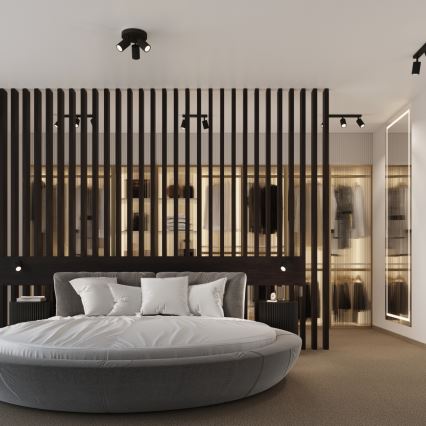 Spot svetiljka KARBON 3xGU10/10W/230V crna