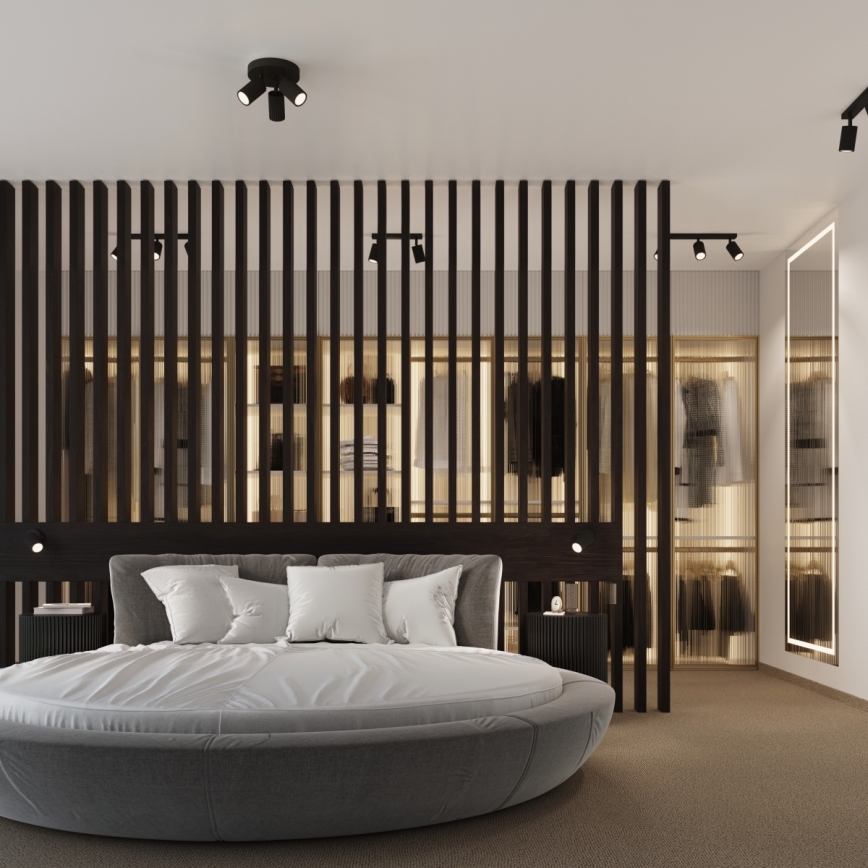 Spot svetiljka KARBON 3xGU10/10W/230V crna