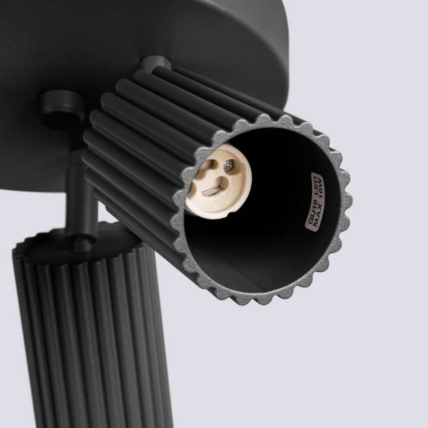 Spot svetlo KARBON 3xGU10/10W/230V crno