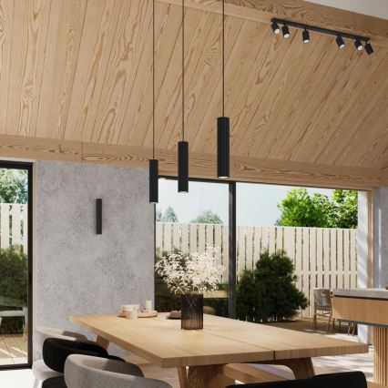 Plafonska svetiljka sa 6 spotova KARBON 6xGU10/10W/230V crna