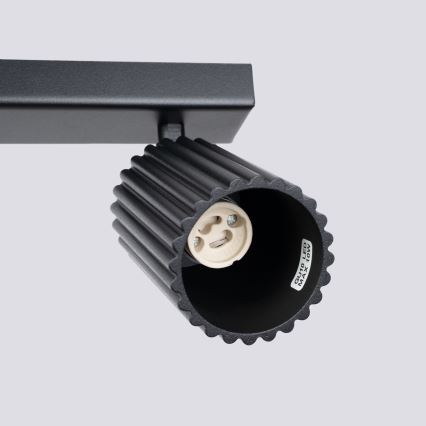 Plafonska svetiljka sa 6 spotova KARBON 6xGU10/10W/230V crna