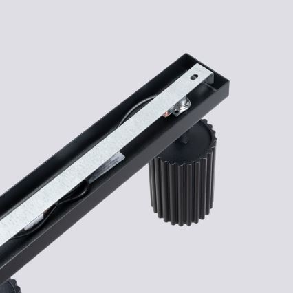 Plafonska svetiljka sa 6 spotova KARBON 6xGU10/10W/230V crna