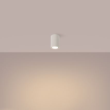 Spot svetiljka KARBON 1xGU10/10W/230V 10 cm krem