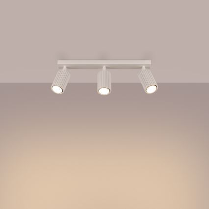 Spot svetiljka KARBON 3xGU10/10W/230V krem