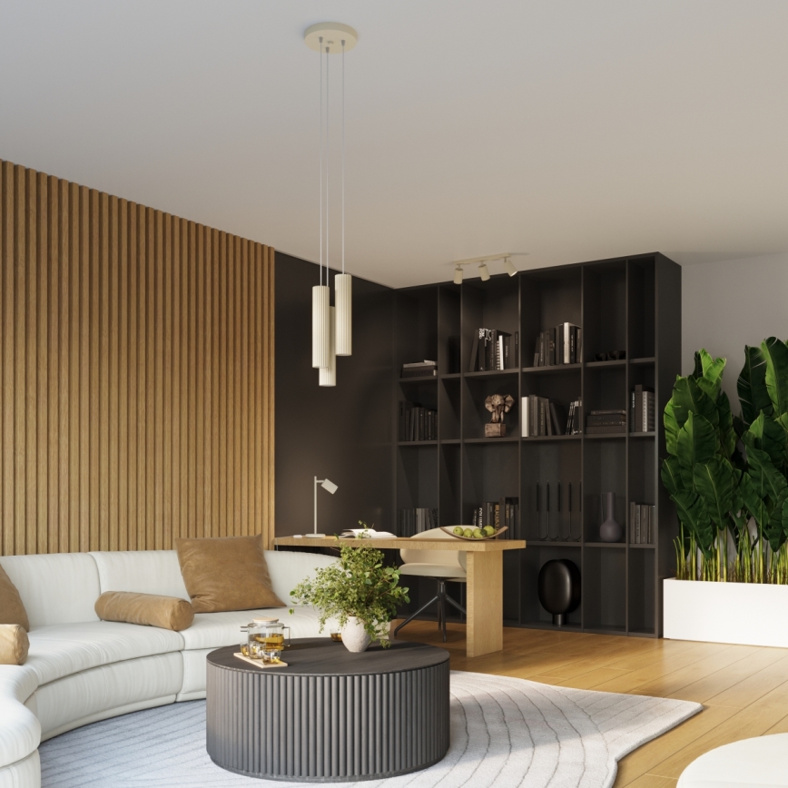 Spot svetiljka KARBON 3xGU10/10W/230V krem