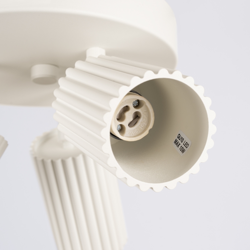 Stropno spot svetlo KARBON 3xGU10/10W/230V krem