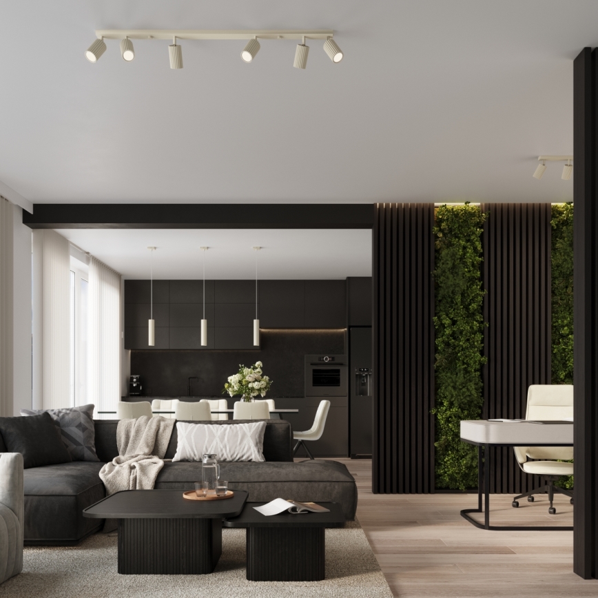 Spot svetiljka KARBON 6xGU10/10W/230V krem