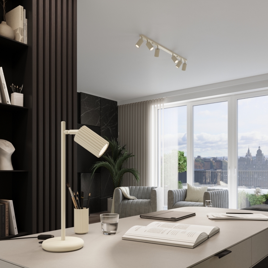 Spot svetiljka KARBON 6xGU10/10W/230V krem