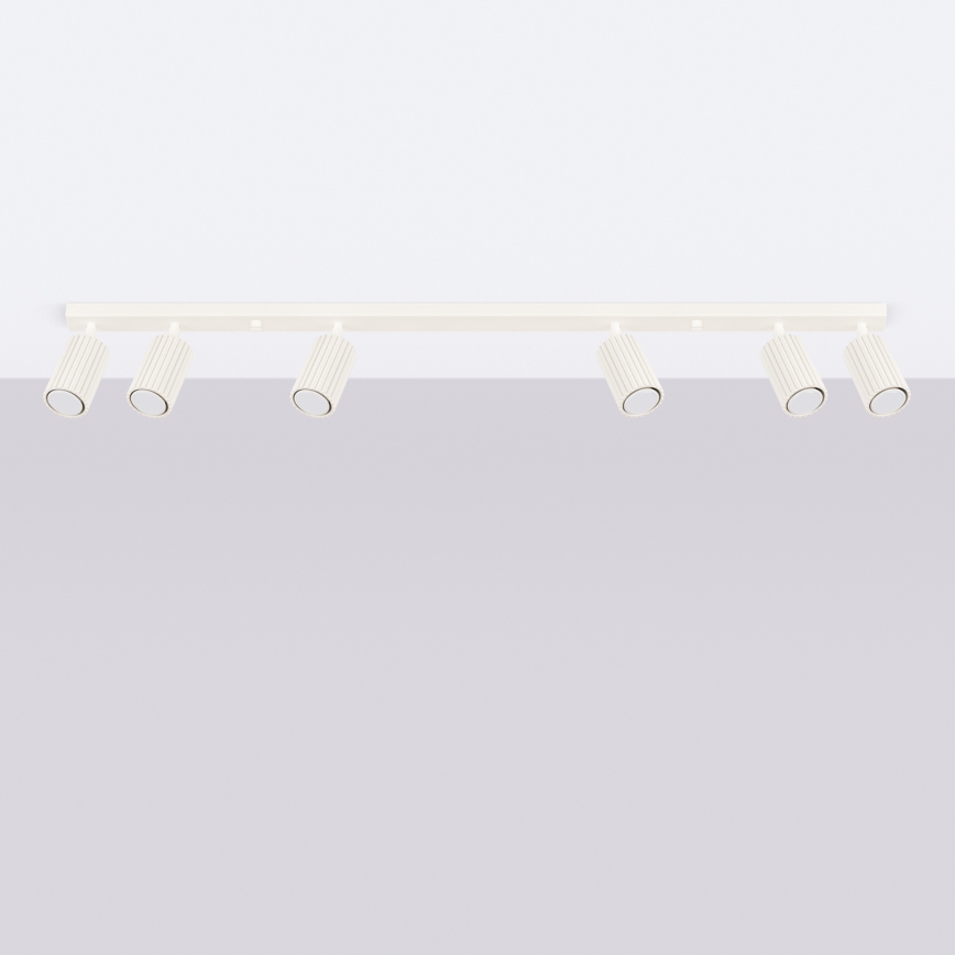 Spot svetiljka KARBON 6xGU10/10W/230V krem