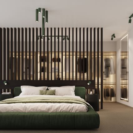 Spot svetiljka KARBON 1xGU10/10W/230V 60 cm zelena