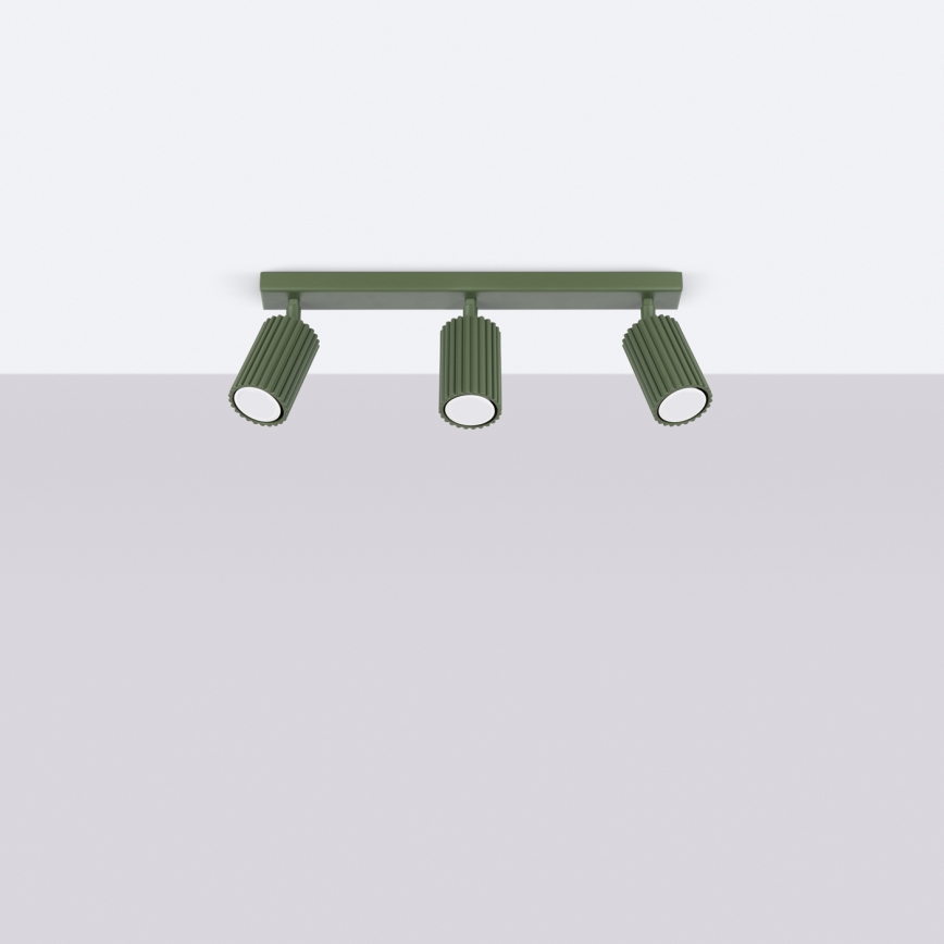 Spot svetlo KARBON 3xGU10/10W/230V zeleno