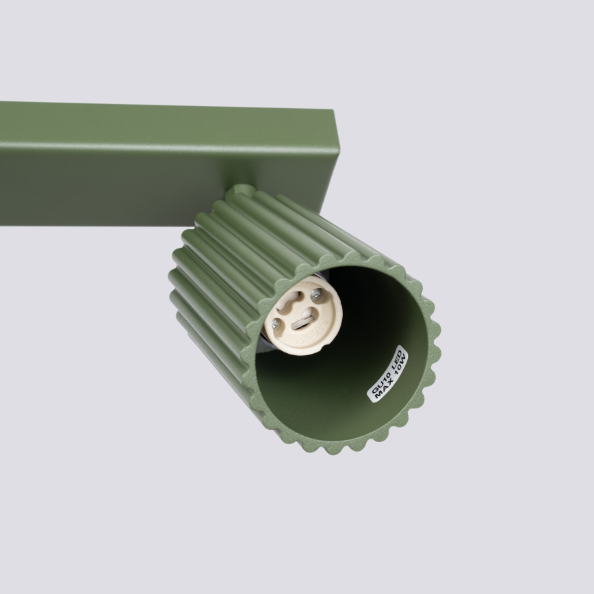 Spot svetlo KARBON 3xGU10/10W/230V zeleno