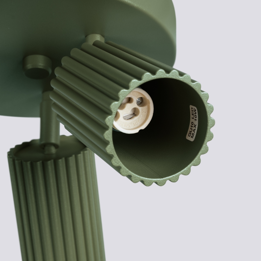 Spot svetiljka KARBON 3xGU10/10W/230V zelena