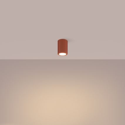 Reflektor KARBON 1xGU10/10W/230V 10 cm narandžasta