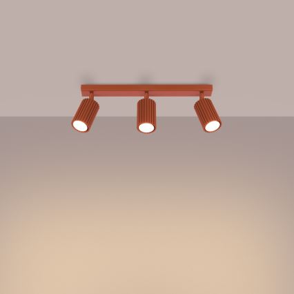 Ugradna spot svetiljka KARBON 3xGU10/10W/230V narandžasta