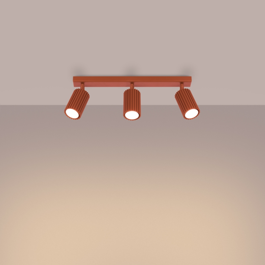 Ugradna spot svetiljka KARBON 3xGU10/10W/230V narandžasta