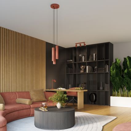 Ugradna spot svetiljka KARBON 3xGU10/10W/230V narandžasta