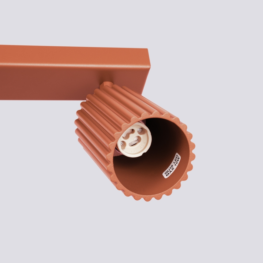 Ugradna spot svetiljka KARBON 3xGU10/10W/230V narandžasta