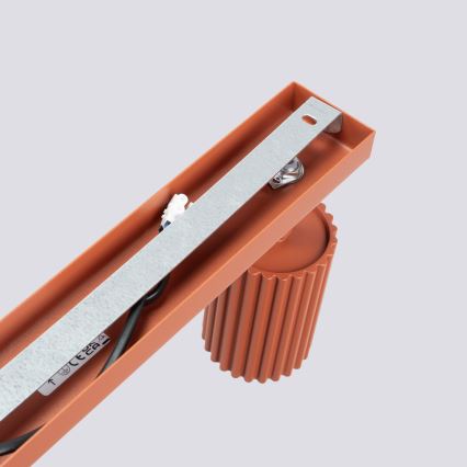 Ugradna spot svetiljka KARBON 3xGU10/10W/230V narandžasta