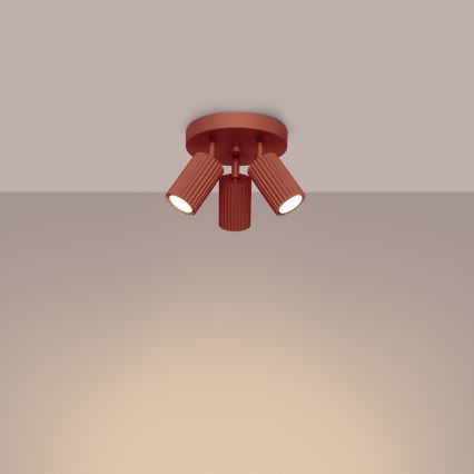 Reflektorsko svetlo KARBON 3xGU10/10W/230V narandžasto