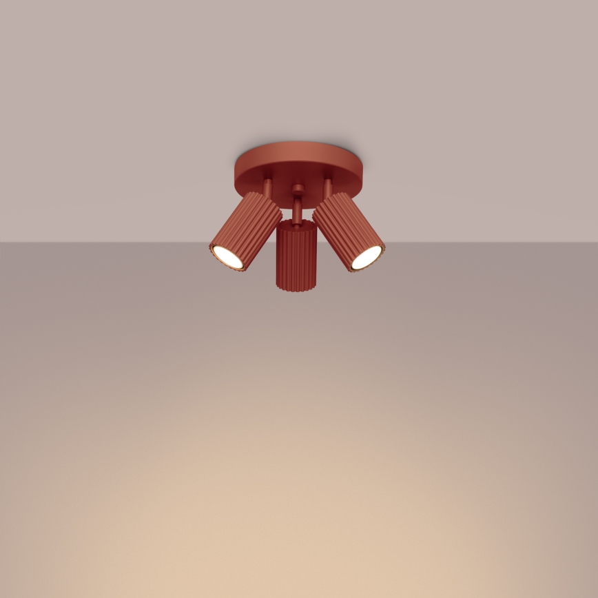 Reflektorsko svetlo KARBON 3xGU10/10W/230V narandžasto