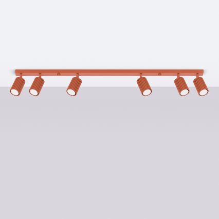 Spot svetiljka KARBON 6xGU10/10W/230V narandžasta