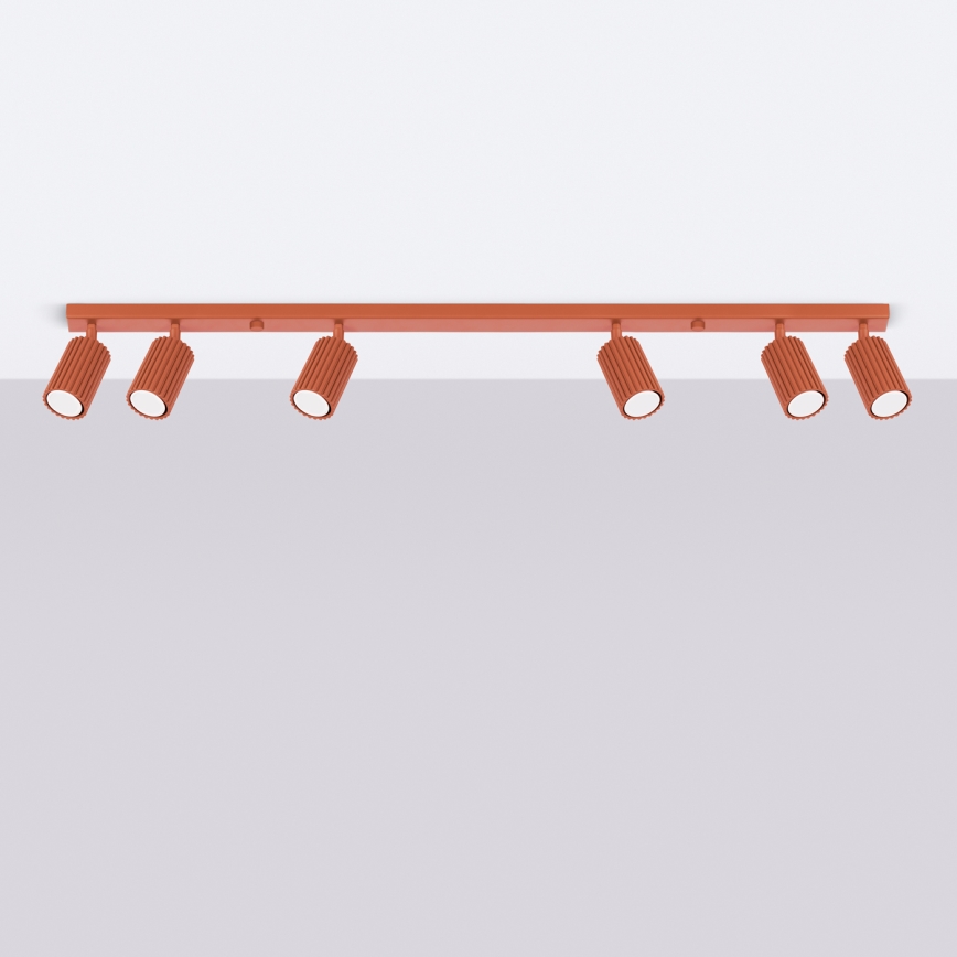 Spot svetiljka KARBON 6xGU10/10W/230V narandžasta